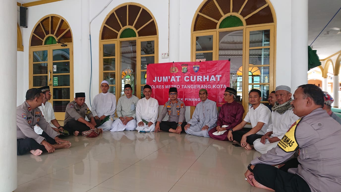 Awali Masa Jabatan, Kapolsek Pinang Silaturahim ke Almuhajirin